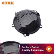 Mo OTOM Motorcycle Carbon Fiber Engine Clutch Cover Protector Accessories For HUSQVARNA FC450 FE450 