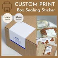 Customized Sealing Sticker/ Seal Box Sticker / Label Sticker Printing/ Kotak Sticker/ Label Packaging/ Thank You Sticker