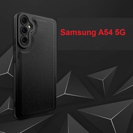 EllaStuff COD Available Case Samsung A54 5G Softcase PREMIUM LEATHER BLACK Casing Samsung A54 5G