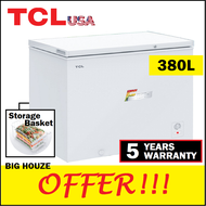 TCL 380L Chest Freezer TCF-380W Energy Saving Peti Sejuk Beku 5 Years Warranty