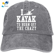 I Kayak To Burn Off The Crazy Unisex Vintage Adjustable Cotton Baseball Cap Denim Dad Hat Cowboy Hat