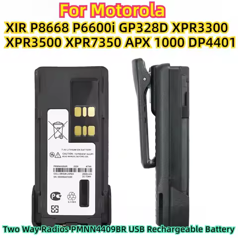 For Motorola XIR P8668 P6600i GP328D XPR3300 XPR3500 XPR7350 APX 1000 DP4401 Two Way Radios PMNN4409