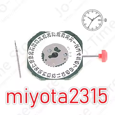 2315 Movement Miyota 2315 Standard Movement With Date Display Japan Movement Three Hands Calendar Da