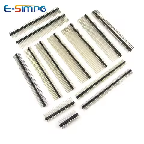 10pcs 2.0mm Straight 1/2x40P Single Double Row Breakable L8.7/12/15/17/19/21mm Long PCB Jumper Conne