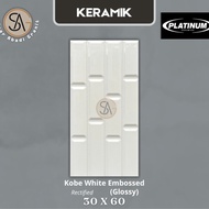 keramik dinding 30x60 platinum kobe white