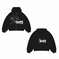 HPND - Hoodie Boxy Black Dream Star / Zipper Hoodie Boxy / Zipper Boxy 280-300gsm Fleece