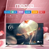 MEGRA TV 65 Inch 4K UHD Smart LED TV Powered By Android O.S 9.0