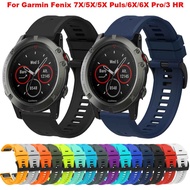 26mm Silicone Bracelet For Garmin Fenix 7X/6X Pro/5X Plus/3 HR/Tactix 7 Pro/Enduro/Mk2 Mk2i MK1 Strap Quick Release Watch Band