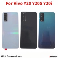 For Vivo Y20 Y20S Y20i Battery Back Cover Housing Door Case + Camera Lens