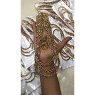 Indian matt finish jewellery set