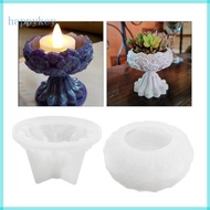 HAP Flower Candlestick Epoxy Casting Silicone Molds for DIY Candy Box Home Table