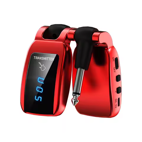 Guitar Transmitter Receiver Set Use Time Up To 8h Guitar Earphone Amplifier 5.8GHz/2.4GHz for Guitar