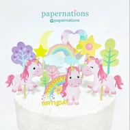 Dreamy Unicorn Cupcake Topper Unicorn Cupcake Topper Unicorn Cake Topper