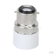 10pcs B22 to E14 Light Bulb Lamp Socket Base Extender Converter Adapter Holder