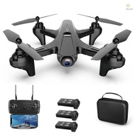 RC Drone with Camera Dual Camera Drone 4k RC Quadcopter WiFi FPV Drone Folding Drone Headless Mode One Key Return Drone for Adults with Portable Bag