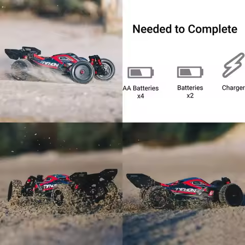 1/8 Scale 4WD RC Car 6S V5 BLX with Spektrum Ready-to-Run, Black & Red