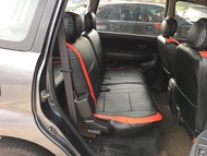 Toyota Avanza Old 2005-10 Black with Red Side Car Seat Cover PVC Leather Cushion Cover