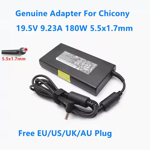 Genuine Chicony 19.5V 9.23A 180W A17-180P4A A180A056P A180A034P Power Supply AC Adapter For ACER NIT