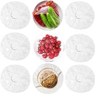 Elastic Bowl Lids, Pack of 100 - Plastic Bowl Cover Reusable, Stretches up to 38 cm (15 Inches) - Ai