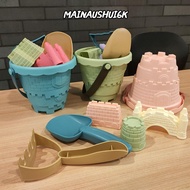 MAINAUSHUI6K 6PCS Sand Toys Set Plastic Kids Plaything Outdoor Game Digging Sand Kit
