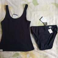 Jockey Ladies Blue Underwear Set Size L 深藍色女裝內衣套裝L碼