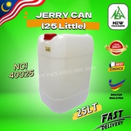 25L Jerry Can Heavy Duty Plastic Water Container with Cap Large Fuel Oil Storage Tank HDPE Liquid Co