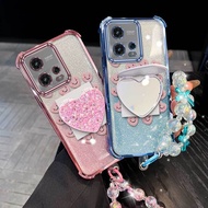 3pcs( Cartoon pink heart phone Case+Lanyard+Stand) For Moto G72/G86/G86 Power Premium Comfortable fe