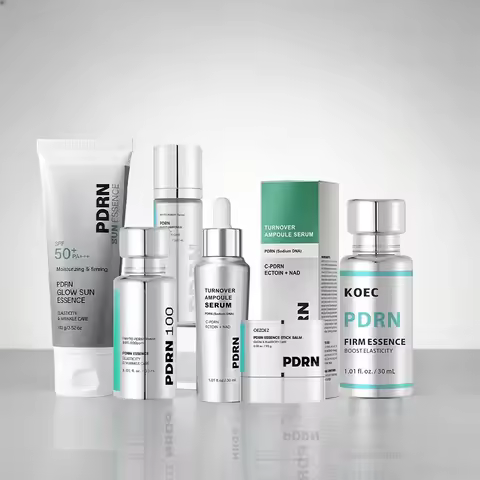 PDRN Peptide Collagen Essence Cream Set,PDRN Firming Deeply Moisturizing Skin Care Ampoule Essence,P