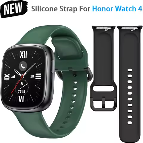 Official Sports Silicone Strap For Honor Watch 4 Soft Comfortable Bracelet Replacement Wristband For