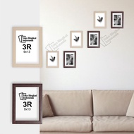 Minimalist Motif Photo Frame 3R 9x13 [GLASS] Fiber Photo Frame