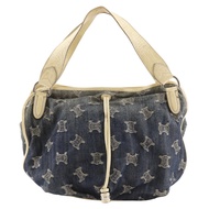 Celine CELINE Macadam 圖案，牛仔布，藍色，單肩包/手提包，A5 尺寸，磁扣，女士 [二手]