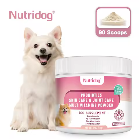Dog Multivitamin Powder with Probiotics, Glucosamine & Digestive Enzymes, Immune System & Gut,Suppor