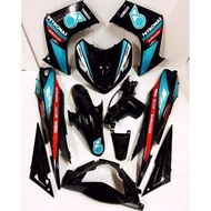 coverset dan sticker yamaha 135LC V1 petronas black metallic