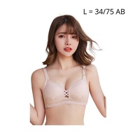 [34/75 A/B/C] FORTUNEWORKS Comfortable Wireless Bikini Type Bra