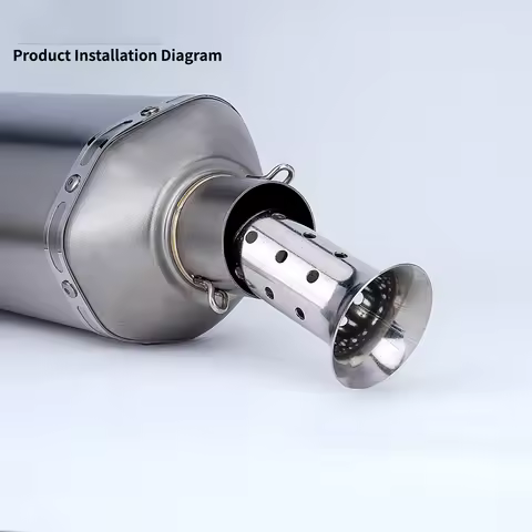 Motorcycle Exhaust Muffler Universal Front Catalyst DB Killer Motorbike 48mm 51mm 60mm suitable for