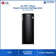 LG 171L Smart Inverter Upright Freezer GN-304SHBT | 6 Freezer Shelves | 4 Door Baskets | Sleek Design | Freezer with 1 Year Warranty