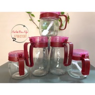 Spice jars [set of 5 jars] glass kitchen spice jars
