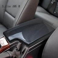 Car styling For 3 Series E90 Carbon fiber Stowing Tidying Armrest box protect stickers covers Trim Auto Interior Accesso