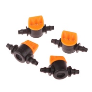 G&Y 10Pcs Drip Irrigation Valve 4/7MM Drip Irrigation Switch 4MM PVC  Drip Irrigation Mini Valve For