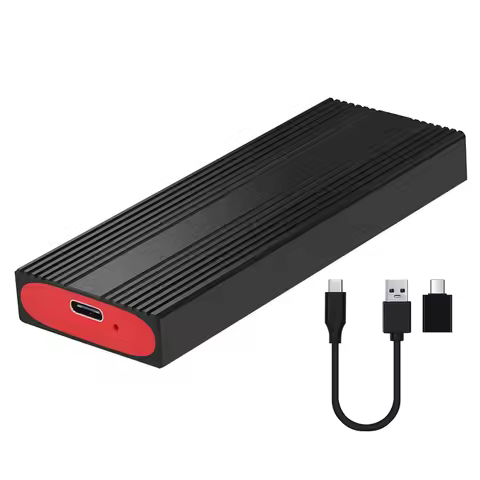 M.2 NGFF NVME SSD Enclosure Adapter 6/10Gbps SSD Enclosure USB3.2 Gen2 Type C for NVMe M Key/B+M Key