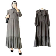 GS - Gamis Marita Midi Dress / Baju Gamis Wanita Muslim Terbaru