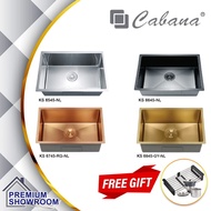 CABANA UNDERMOUNT 304 STL WITH SINK BASKET NANO KITCHEN SINK KS6545-NL/KS6645-NL-BL/KS6745-NL-RG/KS6