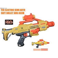 ♀FEO ELECTRIC Toy Gun Semi Auto Soft Bullet Darts Nerf Gun STYLE Toy Airsoft Pistol 20pcs Soft Foam Bullets Plastics Gun