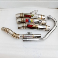 1set Kou super open Canister 51mm Big elbow exhaust pipe Muffler open tmx 125 155 tmx 150 pinoy 125 