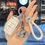 Hyundai keychain ix35 ix45 Car Key Bag Super Elantra Tucson Santafe Key TPU Case Key Rings Keychain 