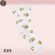Women's Socks Ladies'/ - Black Cookie Pattern - Flower City - E29
