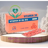 ￼VITAMIN 3B  - B1,B6,B12- Hộp 100 viên nén  Vinaphar -Hỗ trợ cải thiện tình trạng thiếu hụt vitamin 