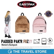 EASTPAK Padded Pak'R Fuzzy Women's Backpack Fluffy Fabric Soft Touch.