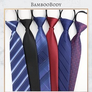 Gentlemen Neck Tie Smart Business Easy No Knot Rubber Formal Tuxedo Tie Adjustable Tie - 5 Series