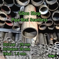 Seamless Iron Pipe Od 29mm Id 26mm Thickness 1.5mm Length 20cm to 100cm